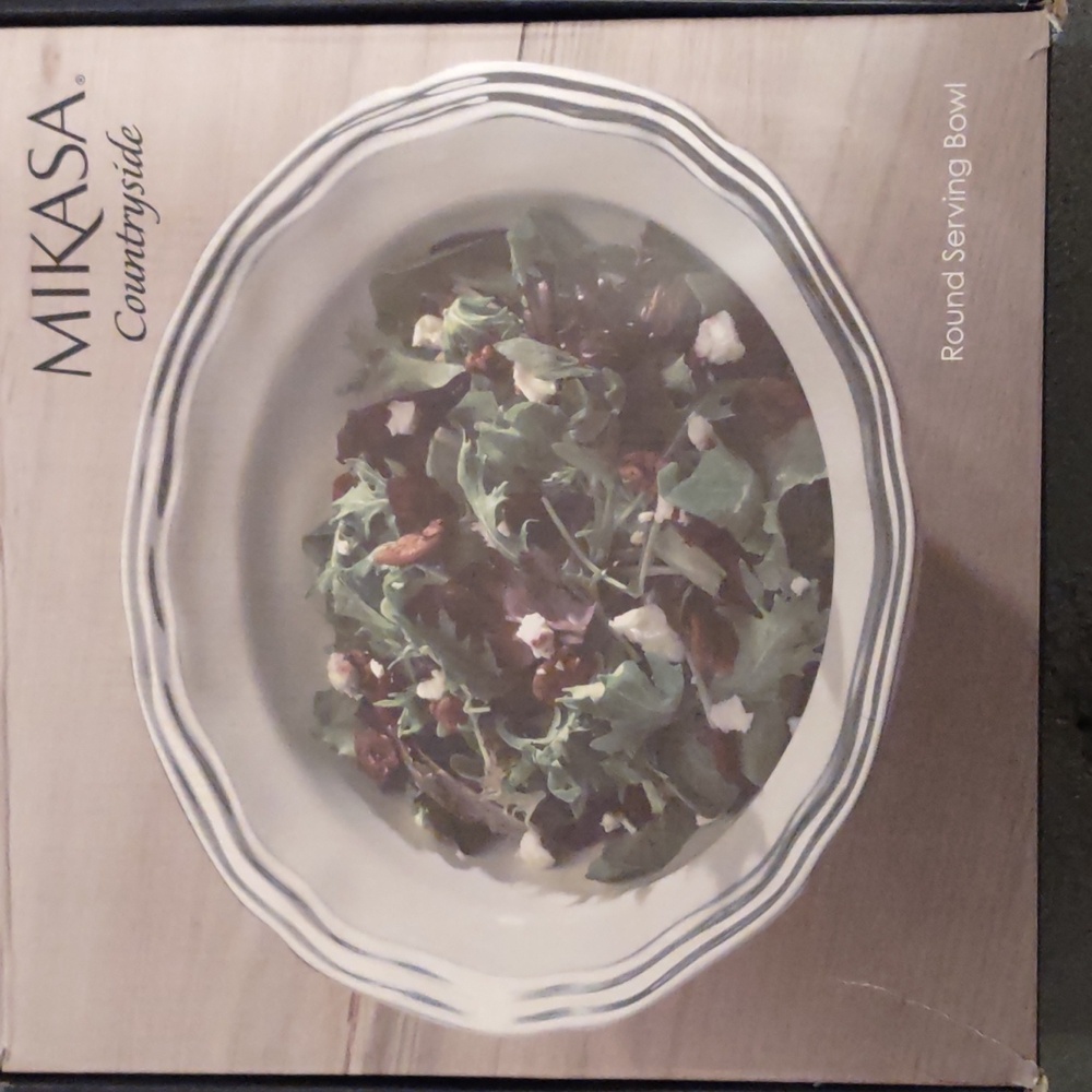 Mikasa countryside serving bowl, nib